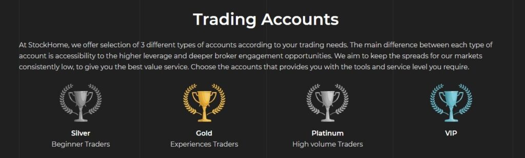 stockhome Trading Accounts